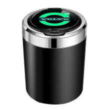 Kompatibel mit Volvo XC60, S90, V90, V60, S60, XC40 Multifunktions-Autoaschenbecher (schwarz) - M.3858
