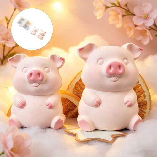 Moules en Silicone en forme de cochon, sans danger pour les 1