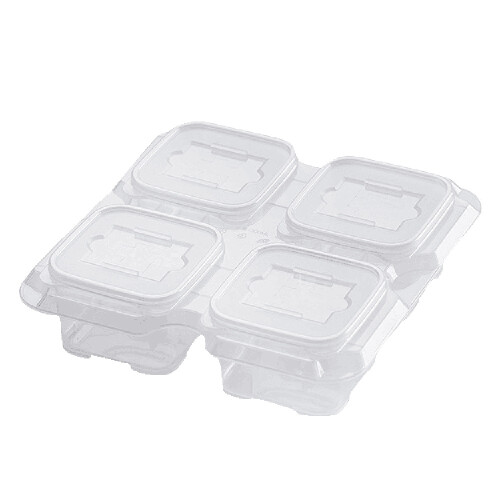Bento Snack Boxes - Recipientes de Comida ReutilizáVeis de 4 Compartimentos para Escola, Trabalho e Viagens