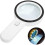 Illuminated Reading Magnifier, 30X Magnifying Glass with 12 LED Lights 1