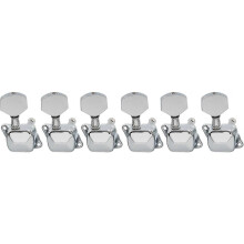 6 inline Semi Sealed Electric Guitar Machine Heads 6R Tuning Pegs Keys Tuners Set for Fend