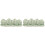2Pcs Artistic Green Ceramic Brush Holder Durable Calligraphy Pen Rack 1