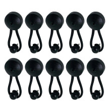 10 Sets Bungee-Seilclip-Schlaufe für Boots-, LKW-Planen und Segeltuchabdeckungen mit Knopf