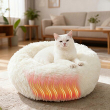 Self Warming Heated Pet Bed with Adjustable Thermostat Indoor Comfort Mat for Cats and Dogs Cozy Warmth