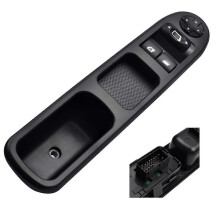 Interruptor mestre do vidro elétrico dianteiro esquerdo (lado do motorista) 6554.QC para Peugeot 207. Compatível com o modelo 6554QC.