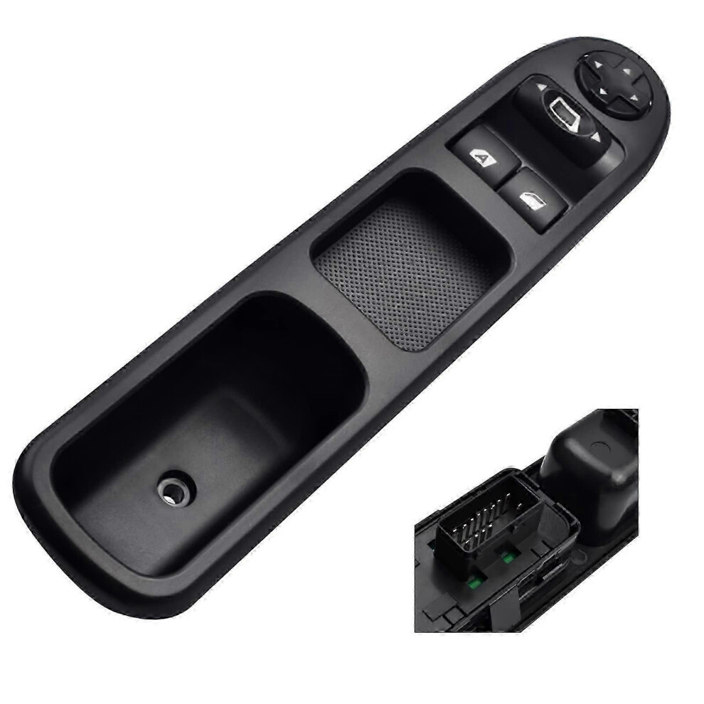 6554.Qc Window Lift 207 Front Left Drive Side Power Window Master Switch, Window Lift Control Switch Suitable Compatible With Peugeot 207 (6554Qc) 3642416936114
