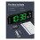 Digital Wall Clock, Large Display Digital Clock with Remote Control,for Living Room, Bedroom, Decor, Gift for Elderly 6