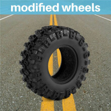 4PCS 52X17mm 1.0 Inch Soft Rubber Wheel Tires Tyre for 1/24 RC Crawler Car Axial SCX24 90081 AXI00002 Upgrade Parts