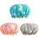 Shower Caps 3 PACK Bath Cap 1