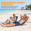 Outsunny Set 2 Esterillas Playa Gris 134 x 48 x 45 cm 5