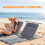 Outsunny Set 2 Esterillas Playa Gris 134 x 48 x 45 cm 6