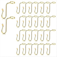 50 ganchos conectores para perchas, ganchos extensores para perchas, color dorado