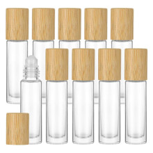10 ks plniteľných roll-on fliaš, prenosných fliaš s esenciálnymi olejmi, cestovných roll-on fliaš (10 ml)