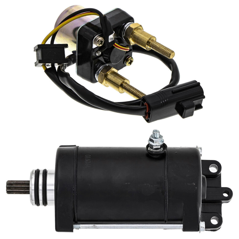 Starter Motor & Relay Kit Compatible With Kawasaki Jet Ski Stx12f Stx15f Stx Sxr Ultra 250X 260Lx 27010-0860 Jt1200 Jt1500 21163-3721 3045782750863