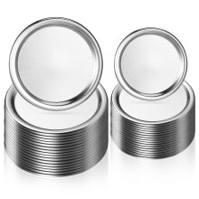 48 Stück Einmachglasdeckel mit breiter Öffnung und Vakuumverschluss, geeignet für den Küchengebrauch