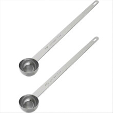 2 Stück Kaffeelöffel (2 Esslöffel), 24 cm langer Griff, Edelstahl