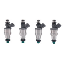 4 injecteurs de carburant automobiles compatibles avec les moteurs 1.6L et 1.8L 4 cylindres (références : 1955002040 et 195500-2040)