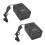 Conversor de voltagem 2X 200W compatível com mer 220V para 110V AC, compatível com plugue europeu. 1