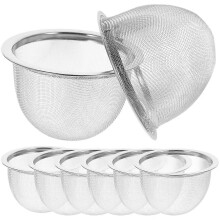 Infuseur à thé à mailles fines en acier inoxydable, facile à nettoyer, lot de 8, compatible avec l'infusion du thé.