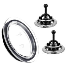 2Pcs Milk Frother Replacement Whisks and 1 Lid, Whisks  compatible with  Nespresso Aeroccino 3/4/Xl and Lid  compatible with  Nespresso Aeroccino 3