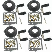 Kit de reparo do carburador com diafragma e bóia, compatível com Suzuki GS550 80-1982 GS 550 GS550T GS550E/L