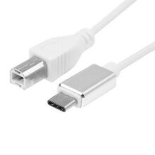 Câble adaptateur MIDI USB-C vers USB-B compatible avec les pianos et les appareils audio
