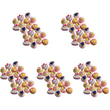 125St Unieke Resin Charms Cakevorm Voor Decoratie En DIY Thuisgebruik