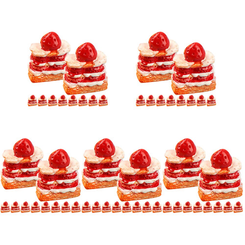 75St Mini Dessert Modellen Multi Resin Kunstmatige Ornamenten