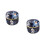 2Pcs Navy Round Tinplate Tea Leaf Organizer Sealing Can for Storage 1