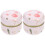 6Pcs Pink Tea Shop Storage Jars Decorative Tinplate Candy Holders 1