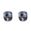 2Pcs Navy Round Tinplate Tea Leaf Organizer Sealing Can for Storage 4