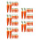 120Pcs Mini Foam Carrots Orange Artificial Vegetable Decor for Easter 2