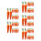 120Pcs Mini Foam Carrots Orange Artificial Vegetable Decor for Easter 4