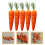 120Pcs Mini Foam Carrots Orange Artificial Vegetable Decor for Easter 8