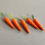 120Pcs Mini Foam Carrots Orange Artificial Vegetable Decor for Easter 9