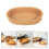 4Pcs Multifunctional Light Brown Woven Fruit and Utensil Basket 6