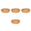 4Pcs Multifunctional Light Brown Woven Fruit and Utensil Basket 7