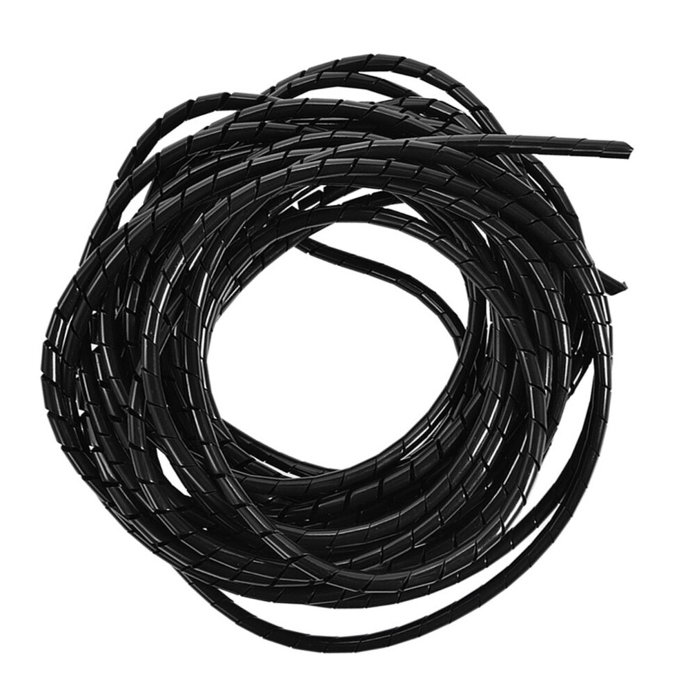 Spiral Cable Tidy 10M Roll Black