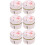 6Pcs Pink Tea Shop Storage Jars Decorative Tinplate Candy Holders 8