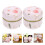 6Pcs Pink Tea Shop Storage Jars Decorative Tinplate Candy Holders 10