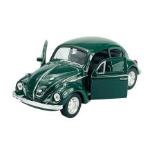 WELLY VW VOLKSWAGEN BEETLE WITH ROOF GREEN 1:34 NEW METAL MODEL