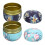 6Pcs Premium Tinplate Tea & Candy Canisters Assorted Colors 9