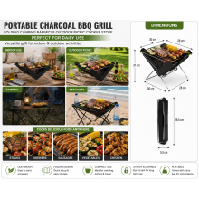 Portable Folding Charcoal BBQ Grill Stove