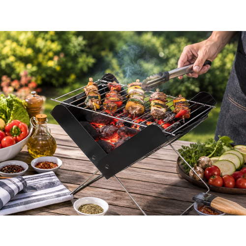 True Face Portable Folding Charcoal BBQ Grill Stove 1