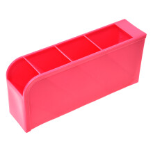 1 STÜCK Multifunktionale Socken / UnterwäSche Organizer Schreibwaren / Geschirr Kunststoff Aufbewahrungsbox Kosmetik Make- Veranstalter Box Rose Rot