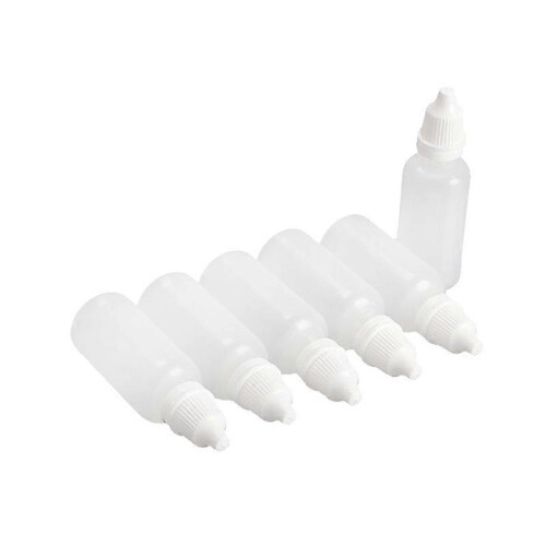 50 frascos de plástico vacíos con gotero (20 ml) 1