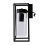 LED Rectangular Outdoor Wall Light Clear Metal Lantern Garden Wall Lamp(Include Bulb)Warm Light 5
