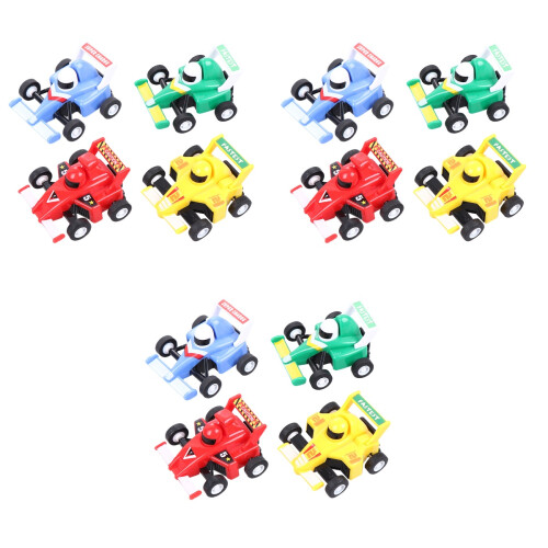 12Pcs Carrinhos De Corrida Pull Back Para Crianças Coloridos 1