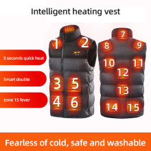 Unisex Heated Body Vest 15 Zones USB