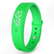 (Green) VB150 Vibration Alarm Watch: 15 Daily Vibrating Alarms, Countdown Timer, Pill & Personal Reminder